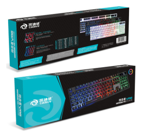 Teclado Gamer Mecanico Usb Led Rgb Teclas Desmontables