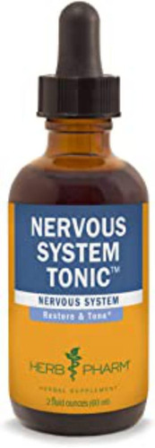 Herb Pharm Nervous System Tónico, Fórmula Herbal Líquida Pa