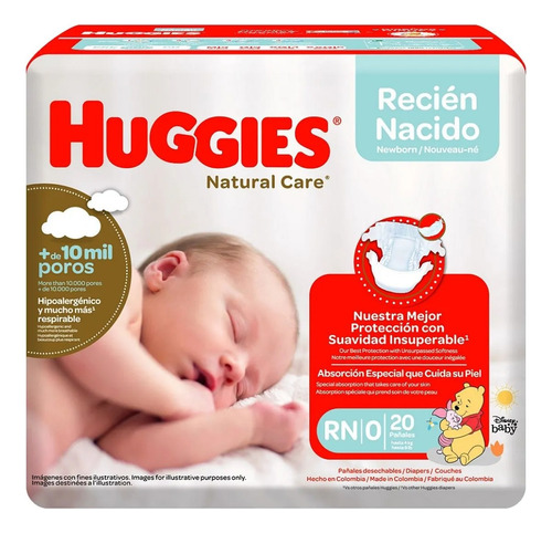 Huggies Natural Care Recien Nacido Gratis 16 Toallas