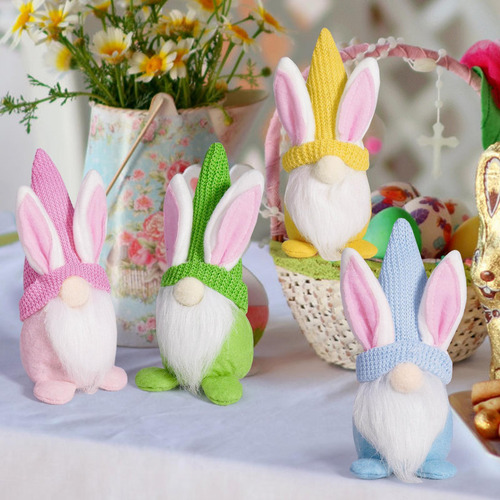Peluche De Gnomo De Pascua Gnomos De Conejo De Pascua Sin Ro