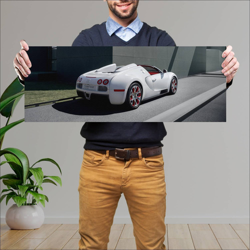 Cuadro 30x80cm Auto 2012 Bugatti Veyron Grand Sp 69