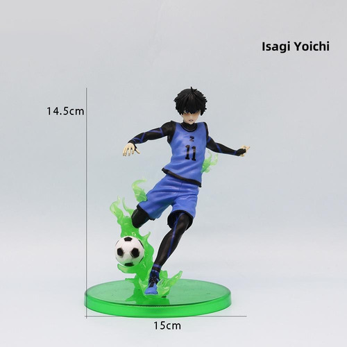 Blue Lock Isagi Yoichi Super Chute Green Lock Action Figure