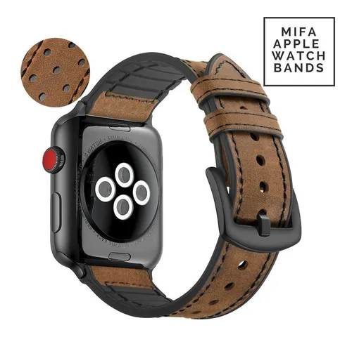 Malla Cuero Para Apple Watch 42 44mm Mifa 7dycj1cm Env o gratis