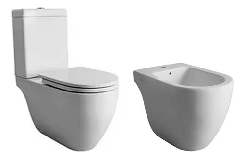Combo Inodoro Ferrum Fontana +deposito +tapa +bide 1 Agu