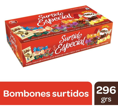 Bombones Chocolates Surtido Especial Dos En Uno X 223 Gr 