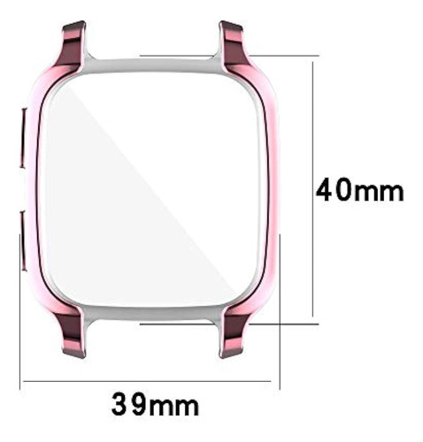 Funda Protectora De Pantalla Compatible Con Garmin Venu Sq /