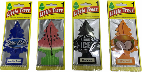  Pino Ambientador Little Trees Pack De 4