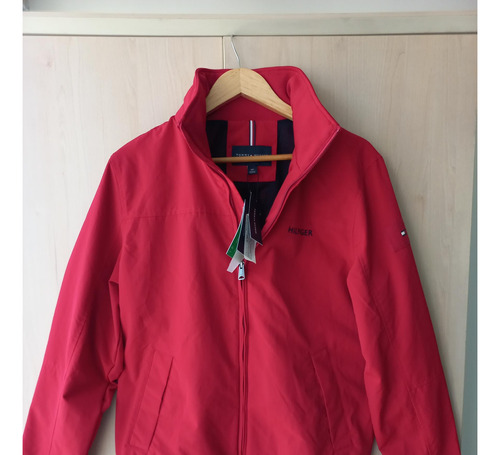 Chaqueta Original Tommy Hilfiger Impermeable Con Capucha