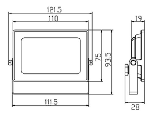 Imagen 3 de 9 de Pack X 6 Reflector Exterior Led 20w Ip65 Intemperie Candil