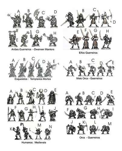 Miniaturas Avulsas Rpg / D&d Abyss Miniaturas R$14,45 Cada