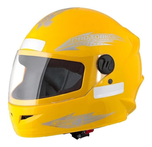 Capacete Pro Tork New Liberty Four 4 Fechado Cor Amarelo Tamanho do capacete 56