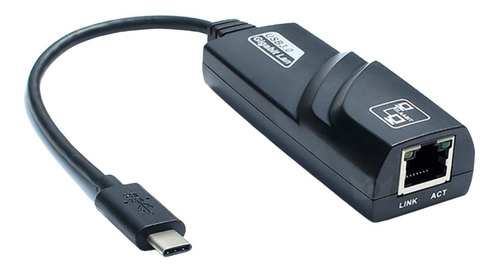Imagem 3 de 5 de Adaptador Rede Lan Usb-c 1000mbps Ethernet Rj45 New Mac Pc