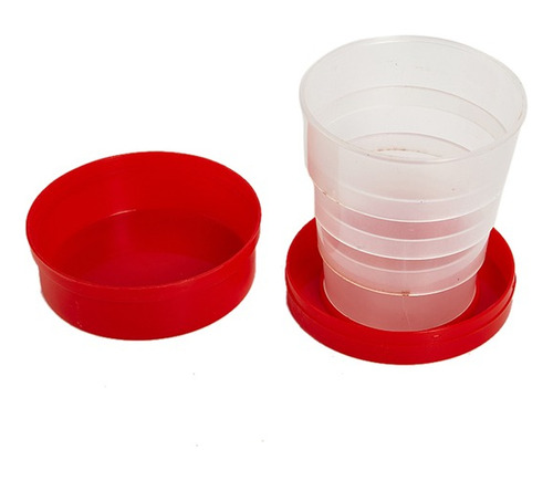 Vaso Plegable Ecológico Plástico Con Tapa