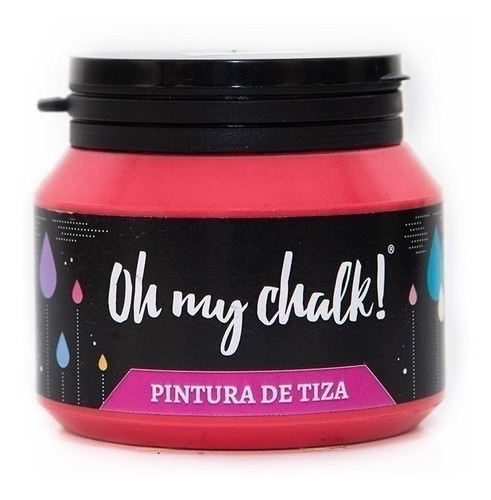 Imagen 1 de 10 de Pintura De Tiza - Oh My Chalk 210 Cc China Rose - Xion Store