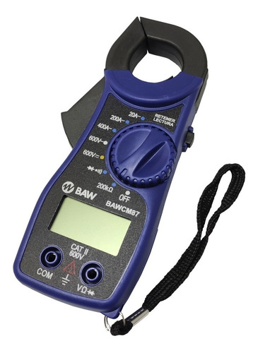 Imagen 1 de 10 de Pinza Amperimétrica Digital Baw Cm87