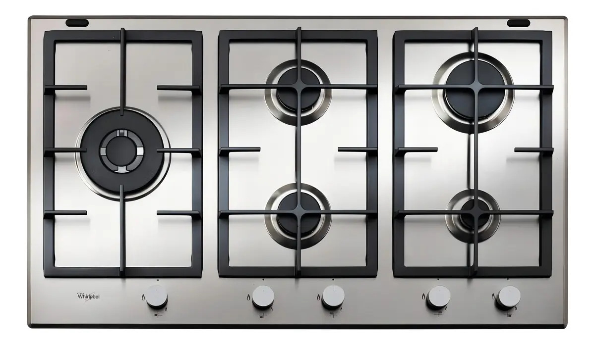 Anafe Empotrable Whirlpool Multigas Inox 90 Cm Color Inoxidable