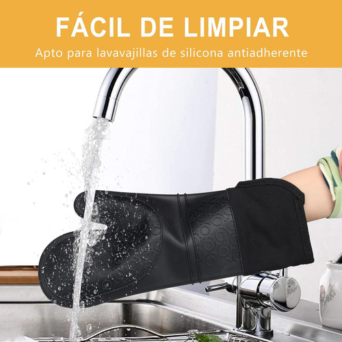 Guantes De Horno De Silicona, Manoplas Resistentes Al Calor