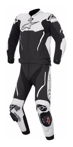 Macacão Motoqueiro Alpinestars Atem 2 Peças Couro Premium