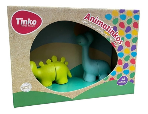 Set Animales Intercambiables Didactico Infantil Bebe Tinko