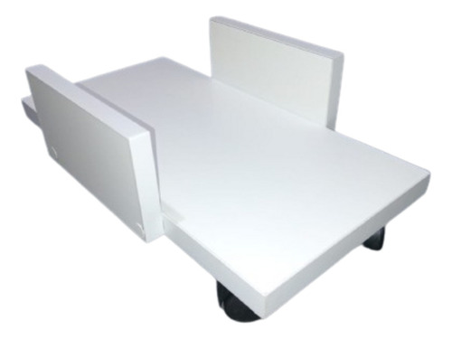 Soporte Base Porta Cpu C/ruedas Melamina Organizador Blanco