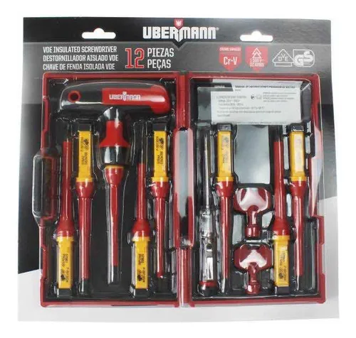 Set Destornillador Aislado 12 Piezas Ubermann