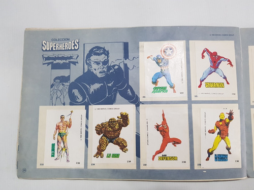 Imagen 8 de 10 de Álbum De Figuritas Capitán América Superhéroes '80 Mag 58821