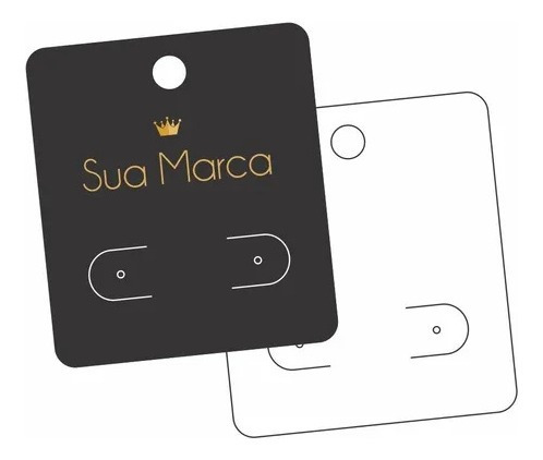 Imagem 1 de 10 de Tags Art Premium 250g Verniz Total Frente 45x51mm - 2000 Uni
