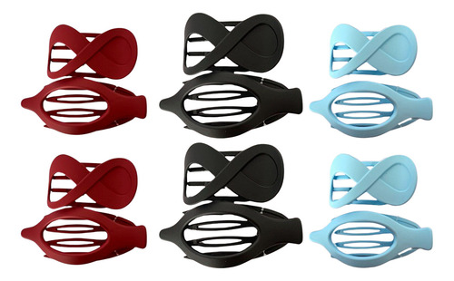 Pinzas Para Cabello Fanelle Redondas Multicololor 12 Piezas Color Multicolor