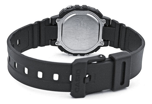 Reloj Casio La-20wh-1cdf En Resina Para Mujer Color De La Correa Negro Color Del Fondo Negro