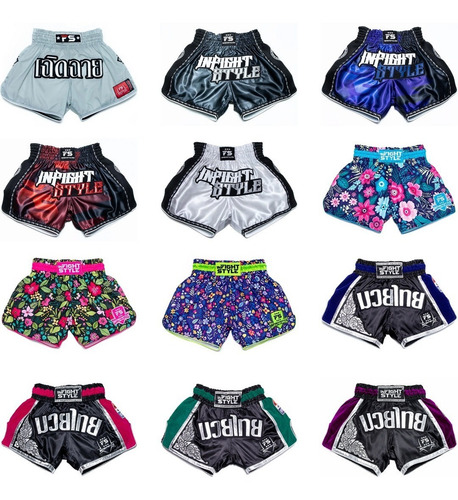 Imagem 5 de 10 de Infightstyle Shorts Muay Thai Alta Costura Premium Importado