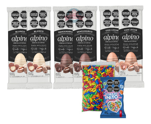 Kit Huevos De Pascua Insumos Repostería Chocolate - Combo 5