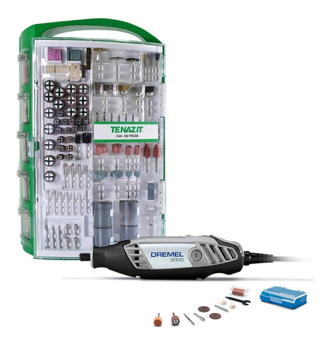 Imagen 1 de 3 de Mototool Dremel 3000 10 Accesorios + Kit 302 Acc Tenazit