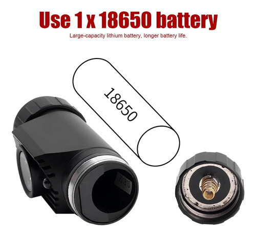 Linterna Frontal Led Con Sensor De Infrarrojos, Recargable P