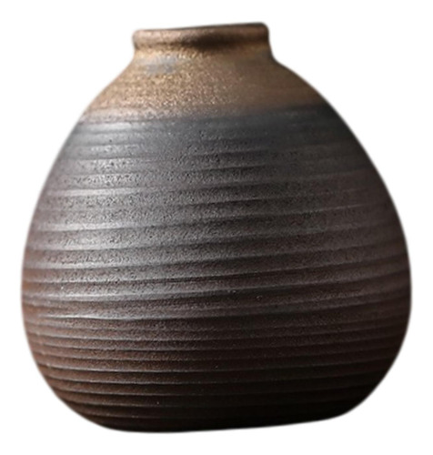 Jarrón De Cerámica Rústica Plantas De 7.8cmx8.3cm