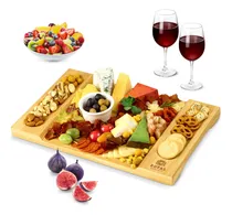Comprar Bandeja De Servir De Bambú Para Quesos Y Embutidos
