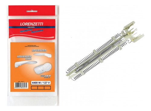 Para Regadera Eléctrica Lorenzetti Top Jet Color Plateado Potencia 4400 W