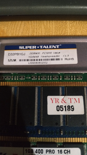 Memorias Ddr1 De 1gb. Supertalent, Titán X 4 Unidad