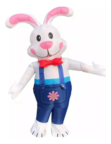 Lindo Traje De De Conejo De Pascua Inflable Trajes De Fiesta