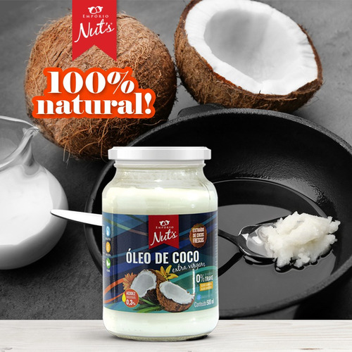 Óleo De Coco Extra Virgem - Empório Nut's - 500ml