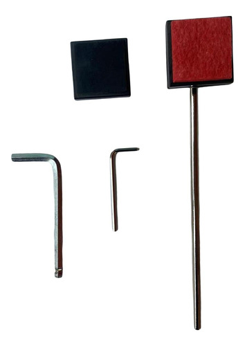 Batidor De Bombo, Martillo De Pedal De 2 Cabezales Batidores