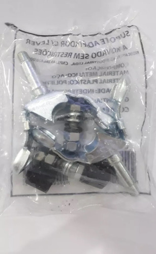 Abraçadeira Adaptador Para Freio Cantileve Com Pivo Cor Zincado