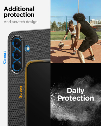Funda Spigen Liquid Air Para Samsung Galaxy A56 5g, Color Negro