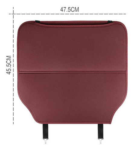 Almohadilla Para Patada Trasera De Asiento 2 Piezas Rojo