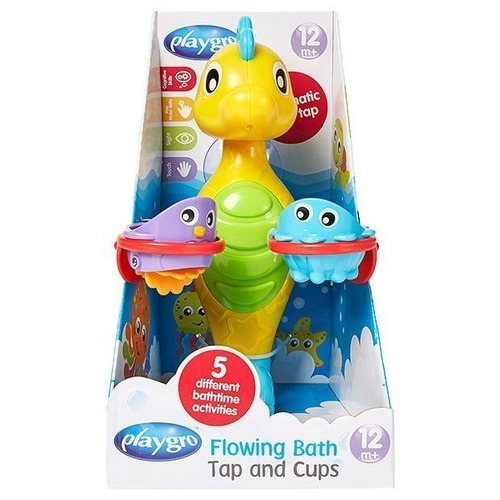 Imagen 2 de 3 de Playgro Juguete De Baño Flowing Tap And Cups 12m+ Agua