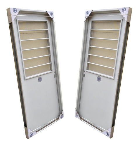 Puerta Chapa Inyectada Postigo Abrir Con Mosquitero 80x200