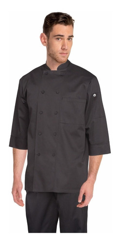 Chaqueta Chef Negra 3/4 Unisex Chefworks Chefstor Colors