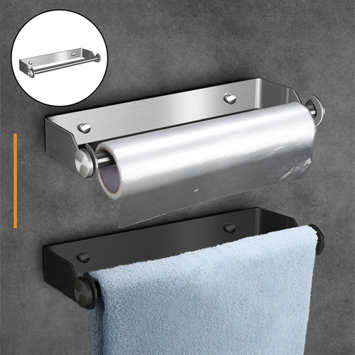 Soporte De Rollo De Acero Inoxidable Montado En La Pared Y A
