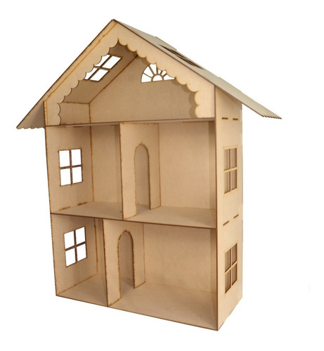 Imagen 5 de 8 de Casa De Muñecas Jenny Enorme De 90 Cm De Madera Mdf