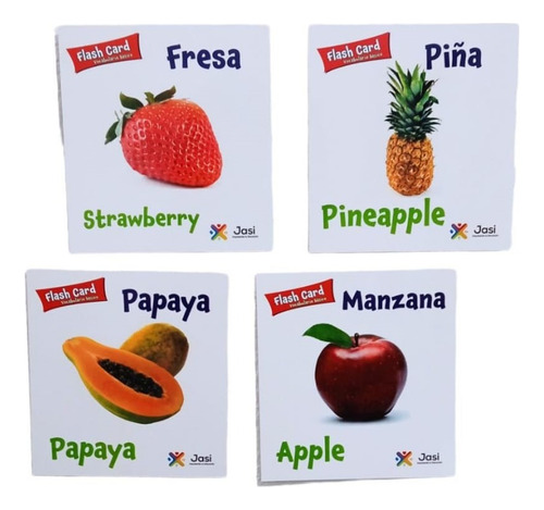 Flash Cards Didácticas, Vocabulario Ingles/españo 90 Tarjeta