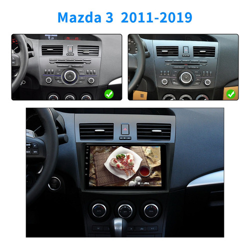 Auto Estéreo Android Carplay Cámara Para Mazda 3 11-19 Ips